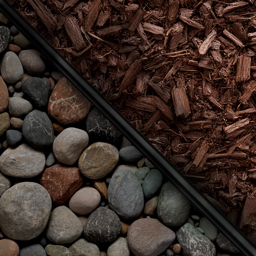 Landscape design, mulch installation, planting, and rock bed upgrades for upscale homes in St Paul and Edina